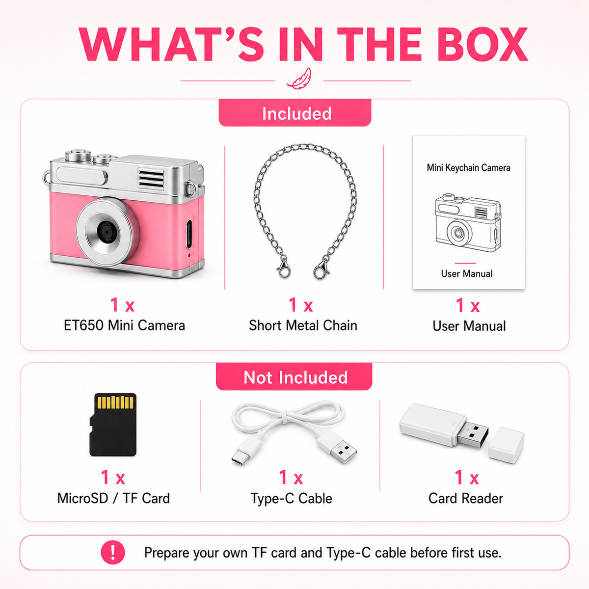 Mini Keychain Camera (Flip Screen)