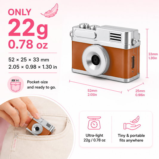 Mini Keychain Camera (Flip Screen)