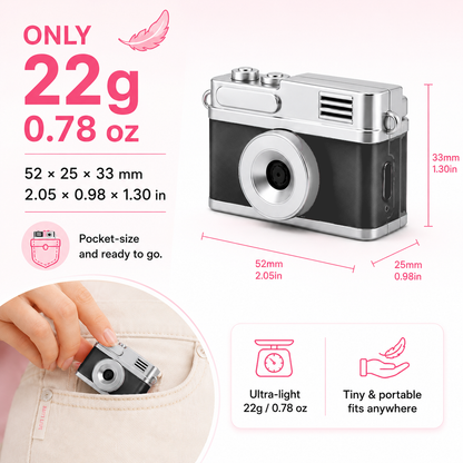 Mini Keychain Camera (Flip Screen)