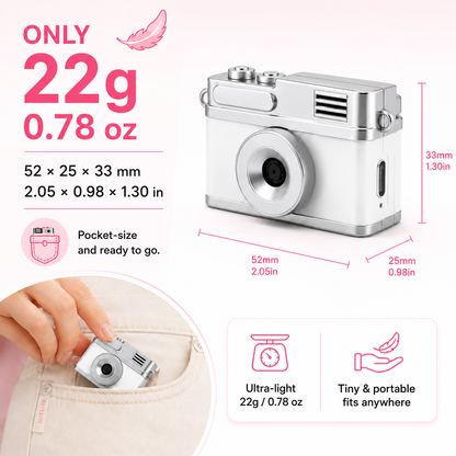 Mini Keychain Camera (Flip Screen)