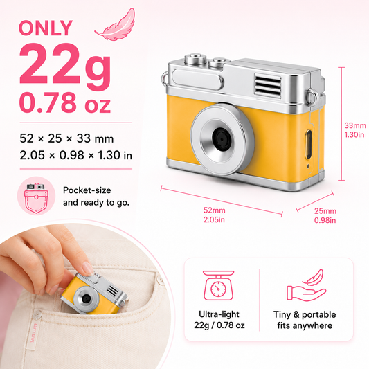 Mini Keychain Camera (Flip Screen)