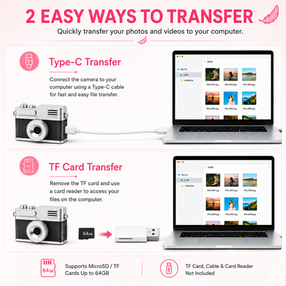 Mini Keychain Camera (Flip Screen)