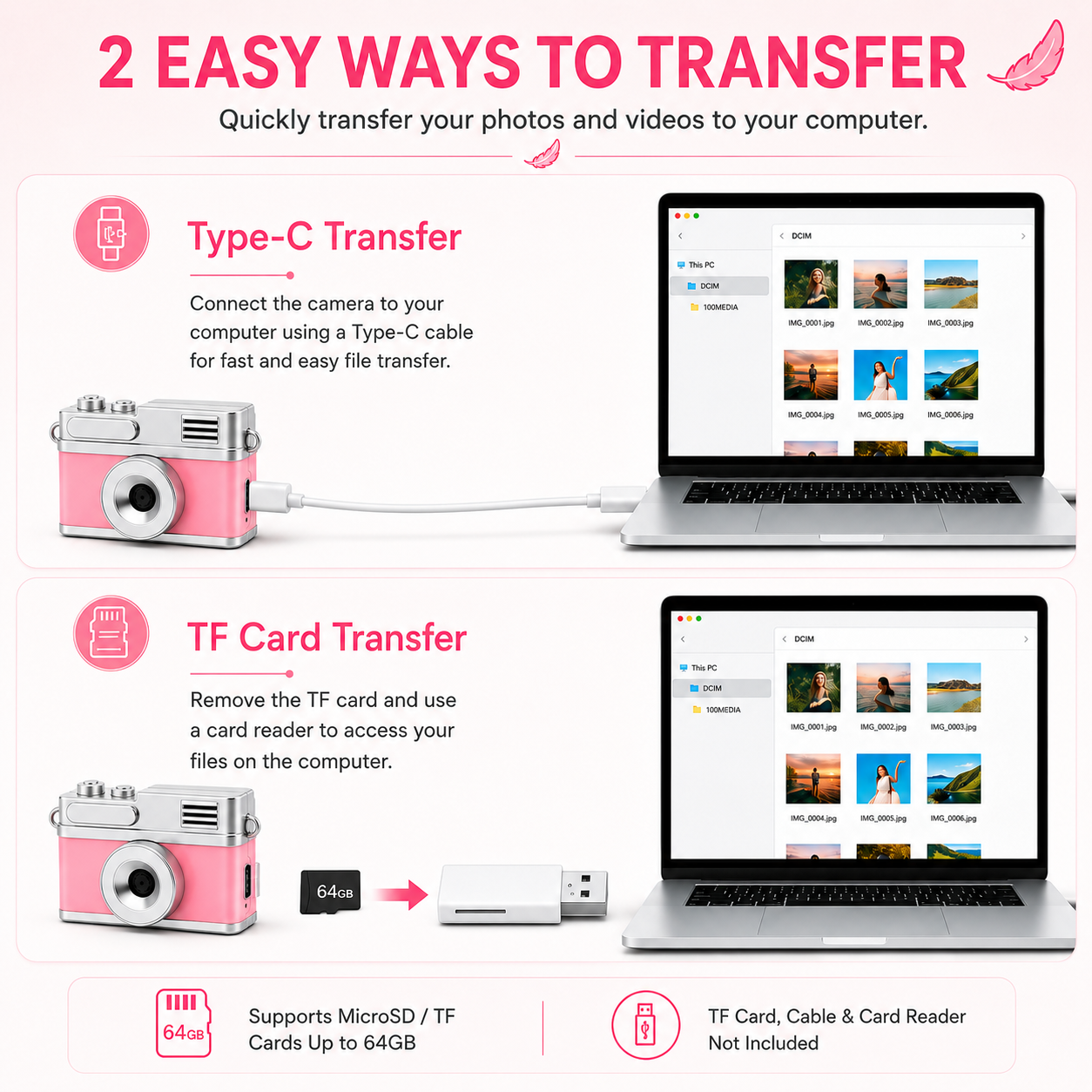 Mini Keychain Camera (Flip Screen)