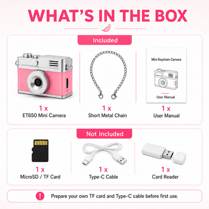 Mini Keychain Camera (Flip Screen)