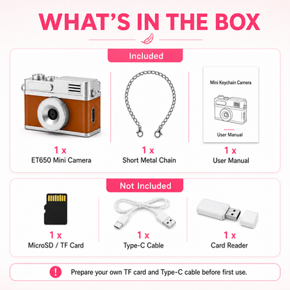 Mini Keychain Camera (Flip Screen)