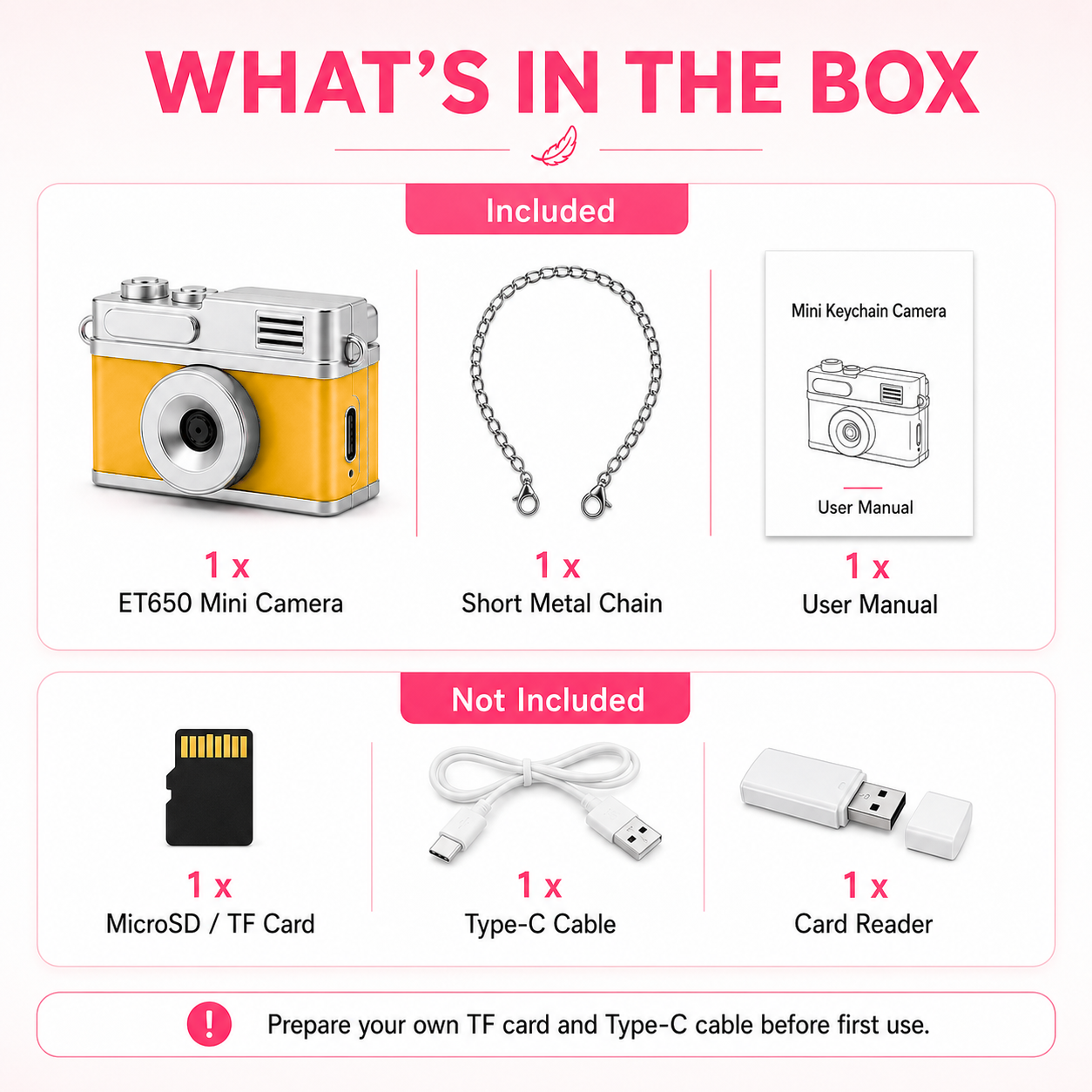 Mini Keychain Camera (Flip Screen)